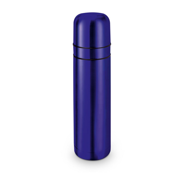 Isolierkanne // Cup in Cup - mit 2 Deckeln - Blau